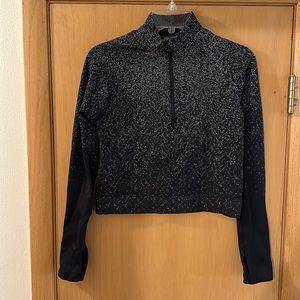 Lululemon Women’s Cropped Chevron Print Quarter Half Zip Pulled Top Size 4-6